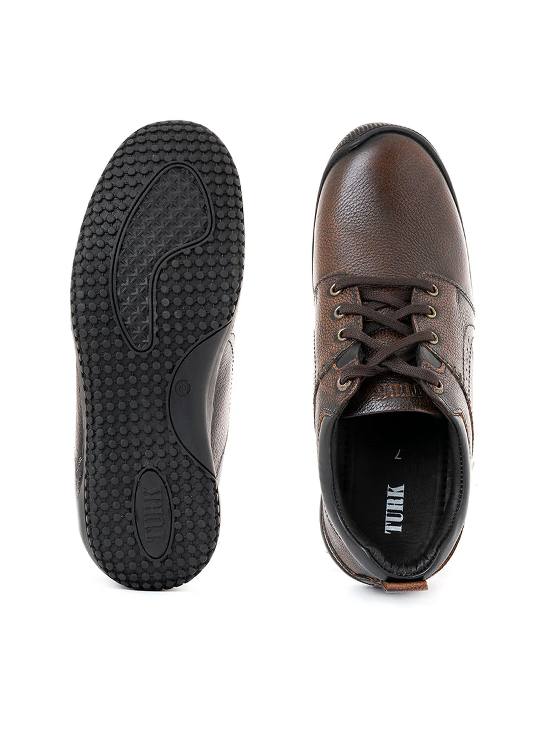 Khadim Turk Leather Derby Boots for Men - Image 5