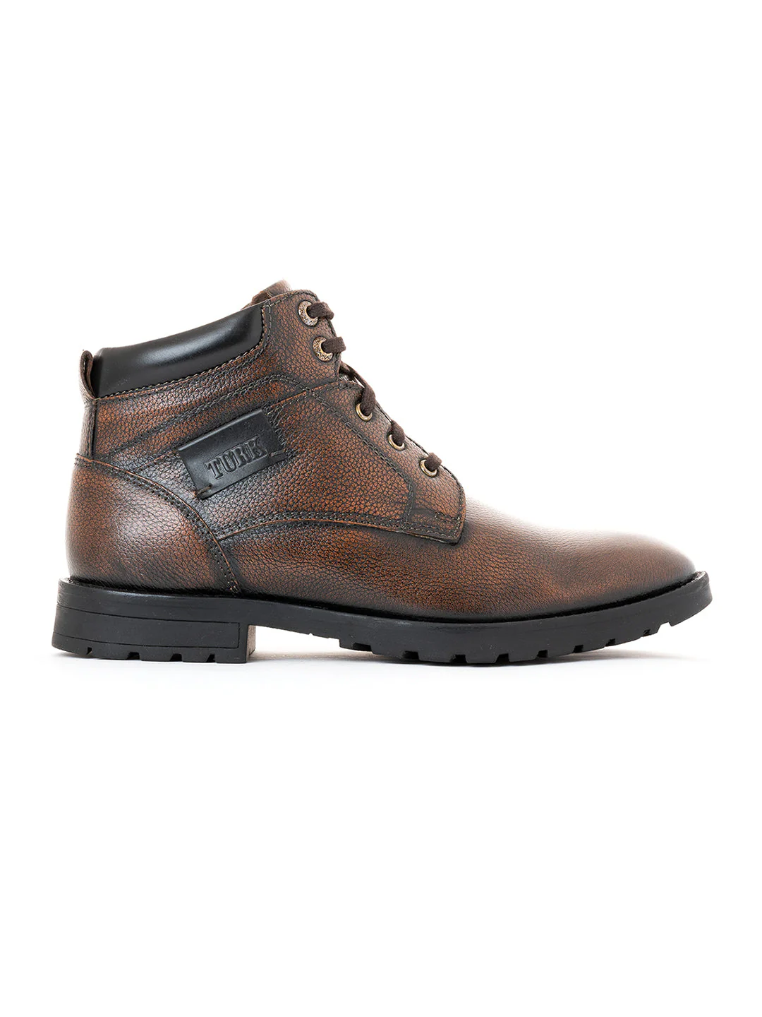 Khadim Turk Leather Derby Boots for Men - Image 10