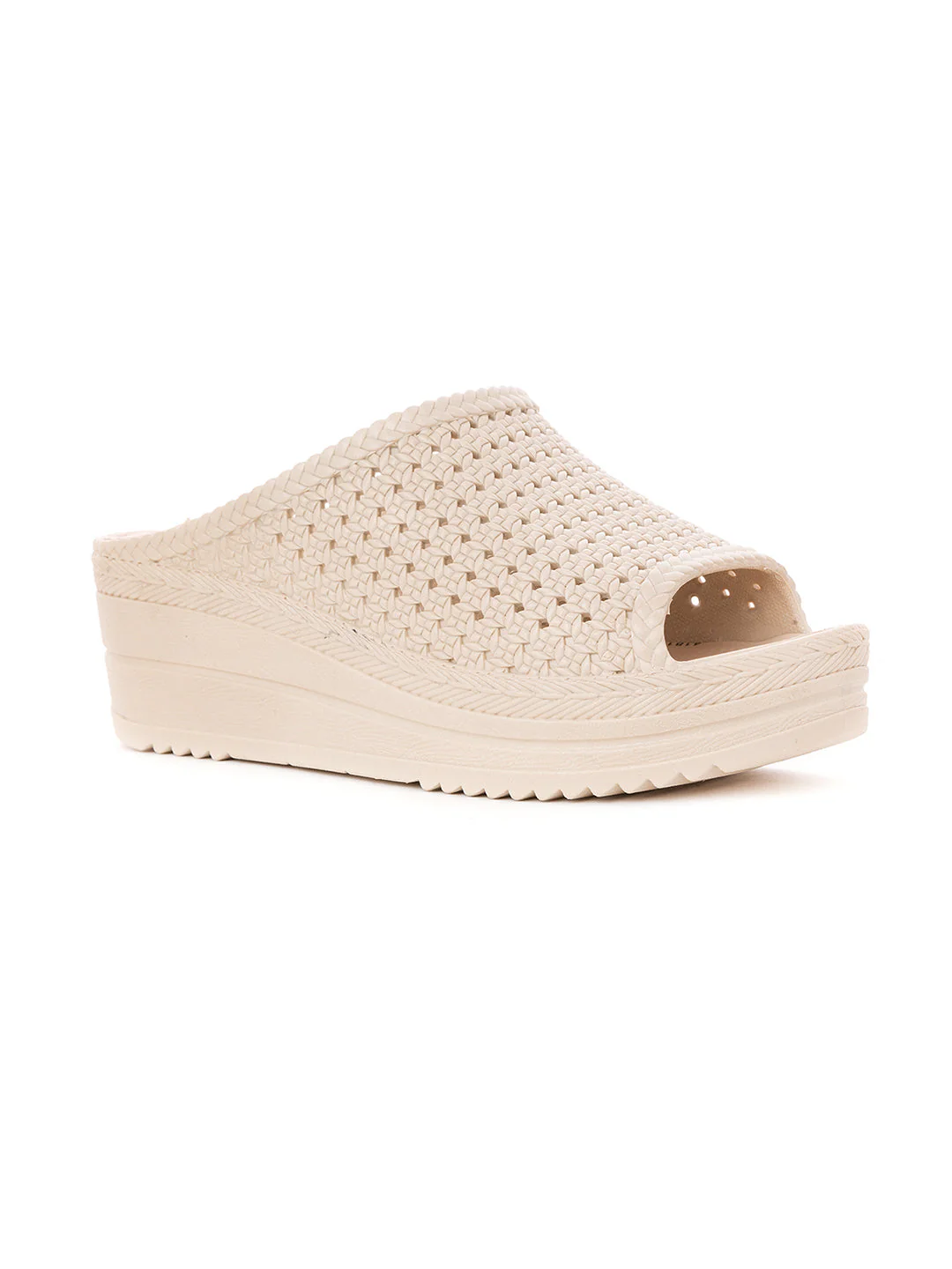 Khadim Waves Platform Heel Washable Mule Slide Slippers for Women - Image 6