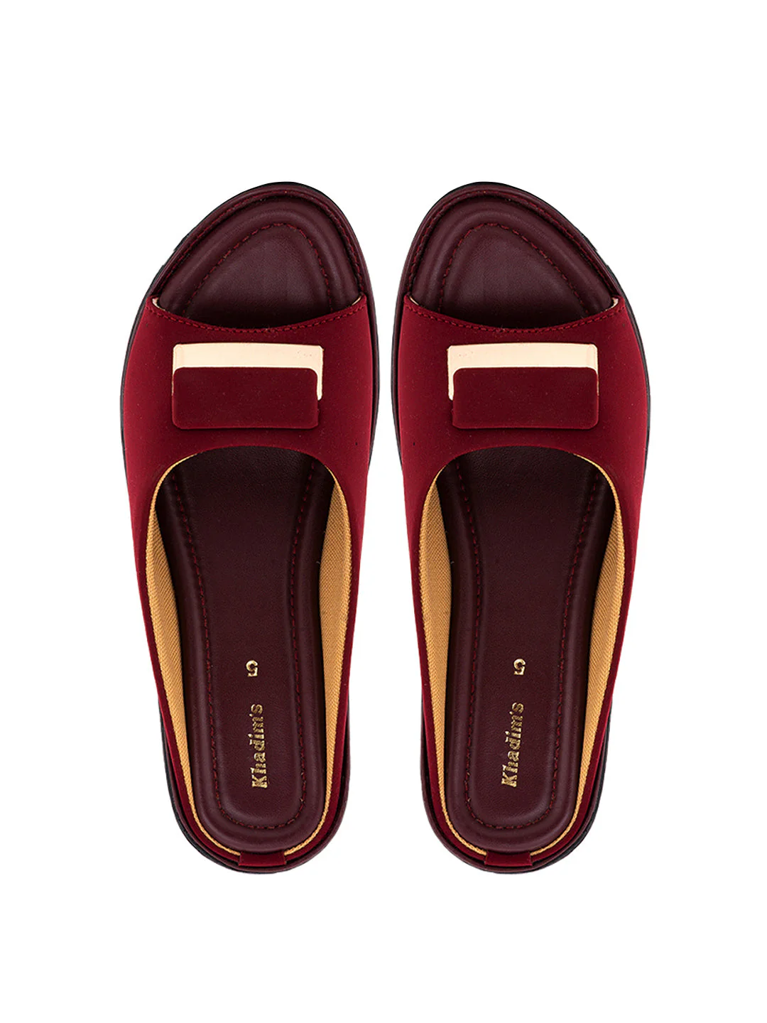 Khadim Wedge Heel Mule Slip On Sandal for Women - Image 2