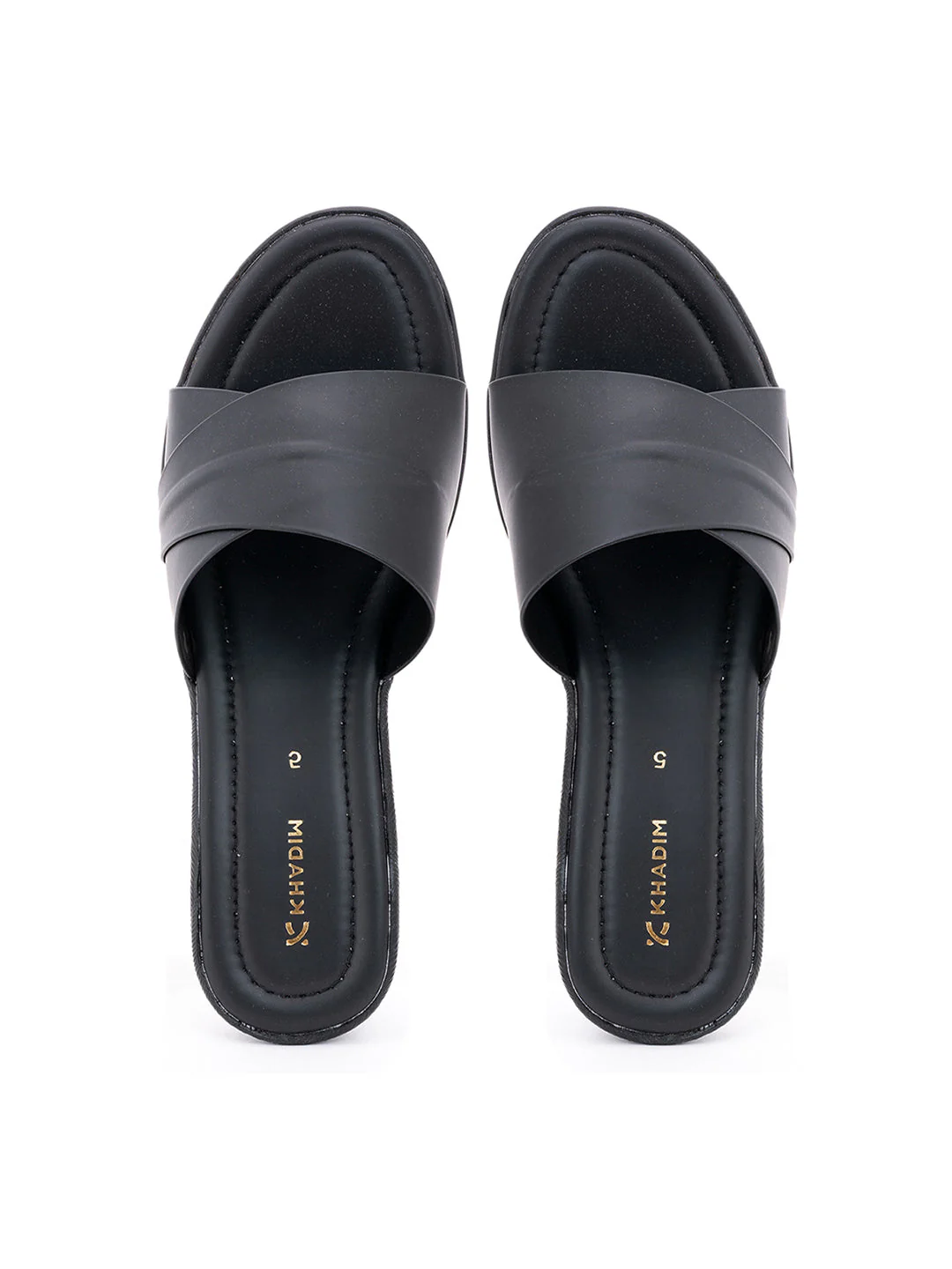 Khadim Wedge Heel Mule Slip On Sandal for Women - Image 2