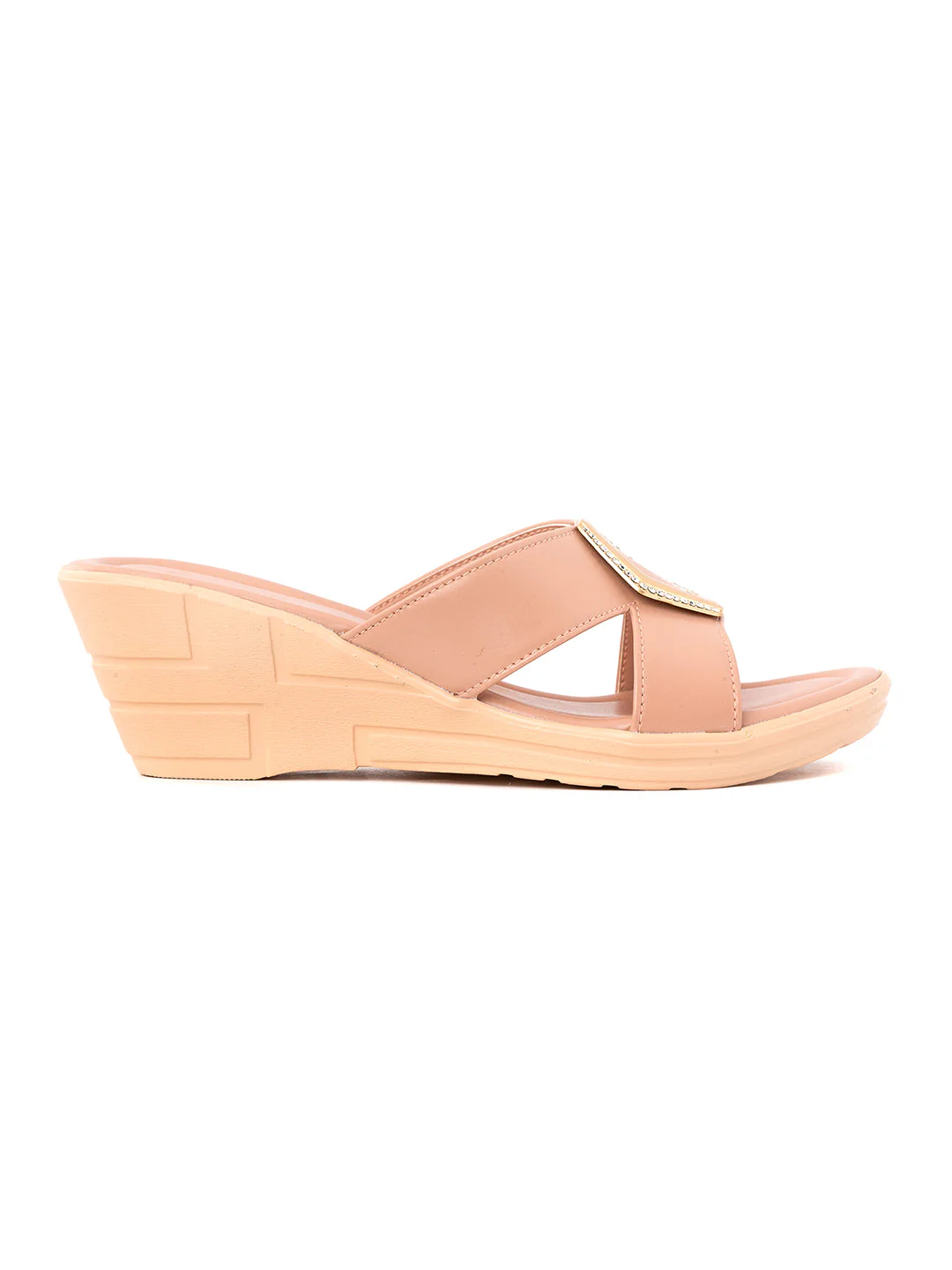 Khadim Wedge Heel Mule Slip On Sandal for Women - Image 4