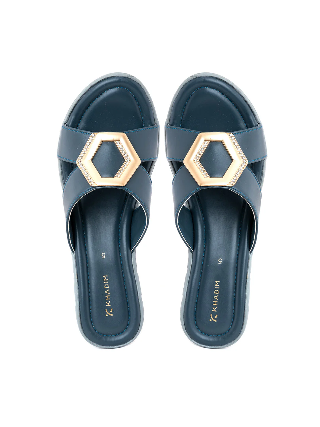 Khadim Wedge Heel Mule Slip On Sandal for Women - Image 8