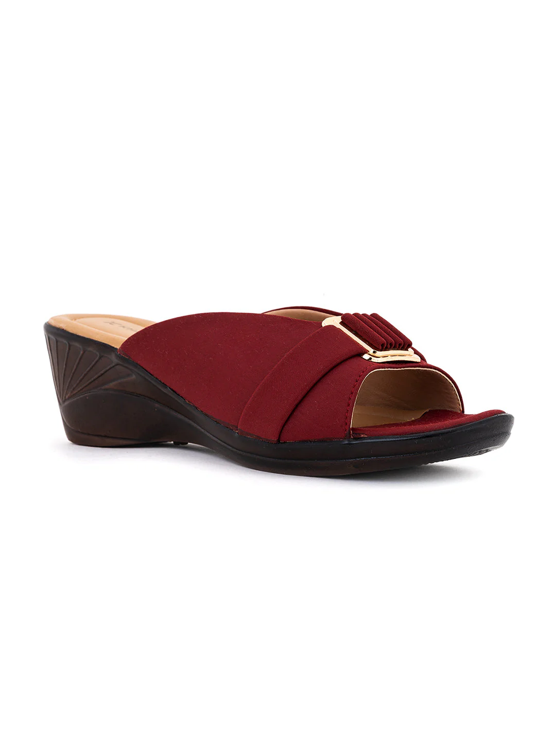 Khadim Wedge Heel Mule Slip On Sandal for Women