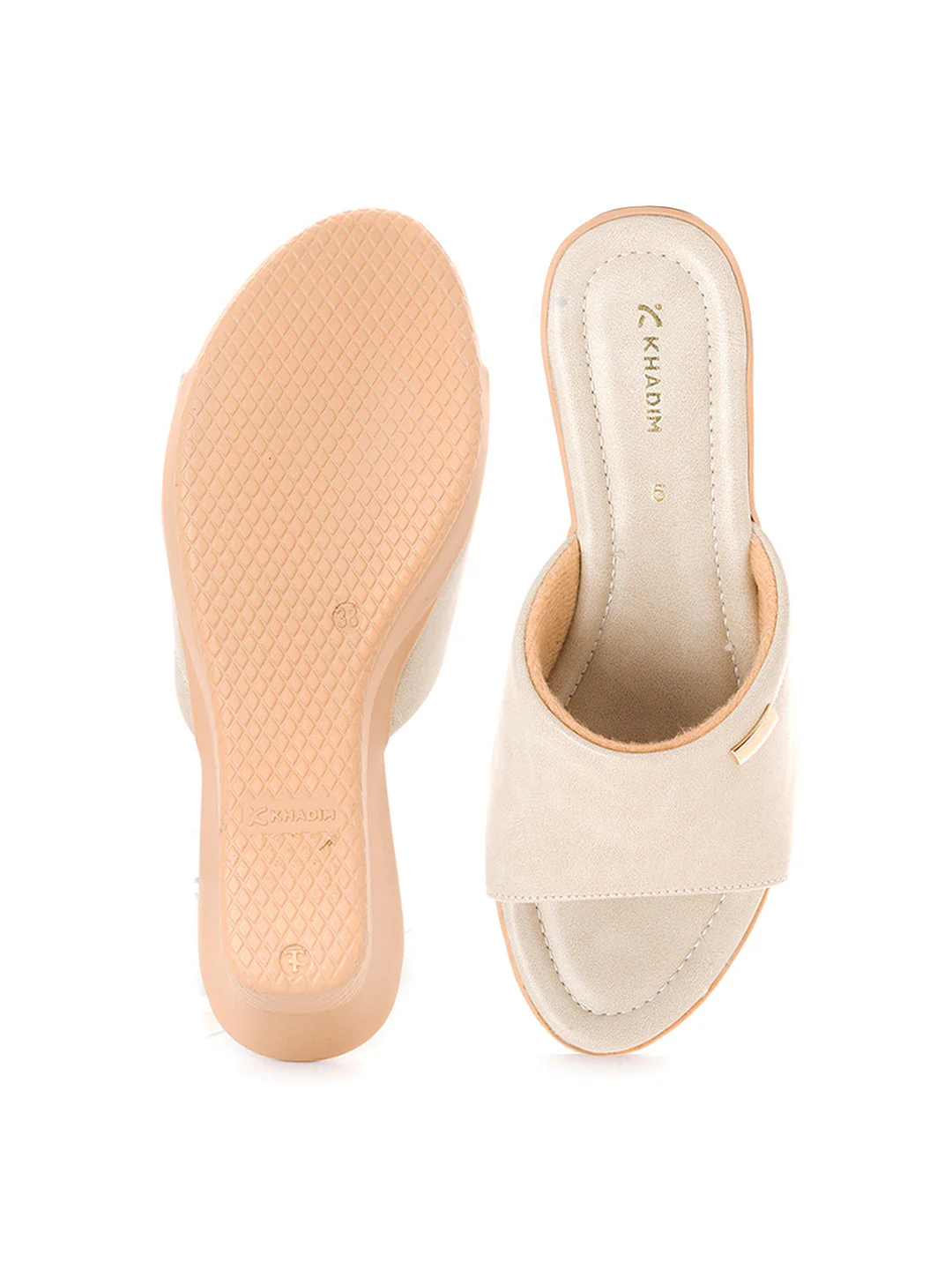 Khadim Wedge Heel Mule Slip On Sandal for Women - Image 13