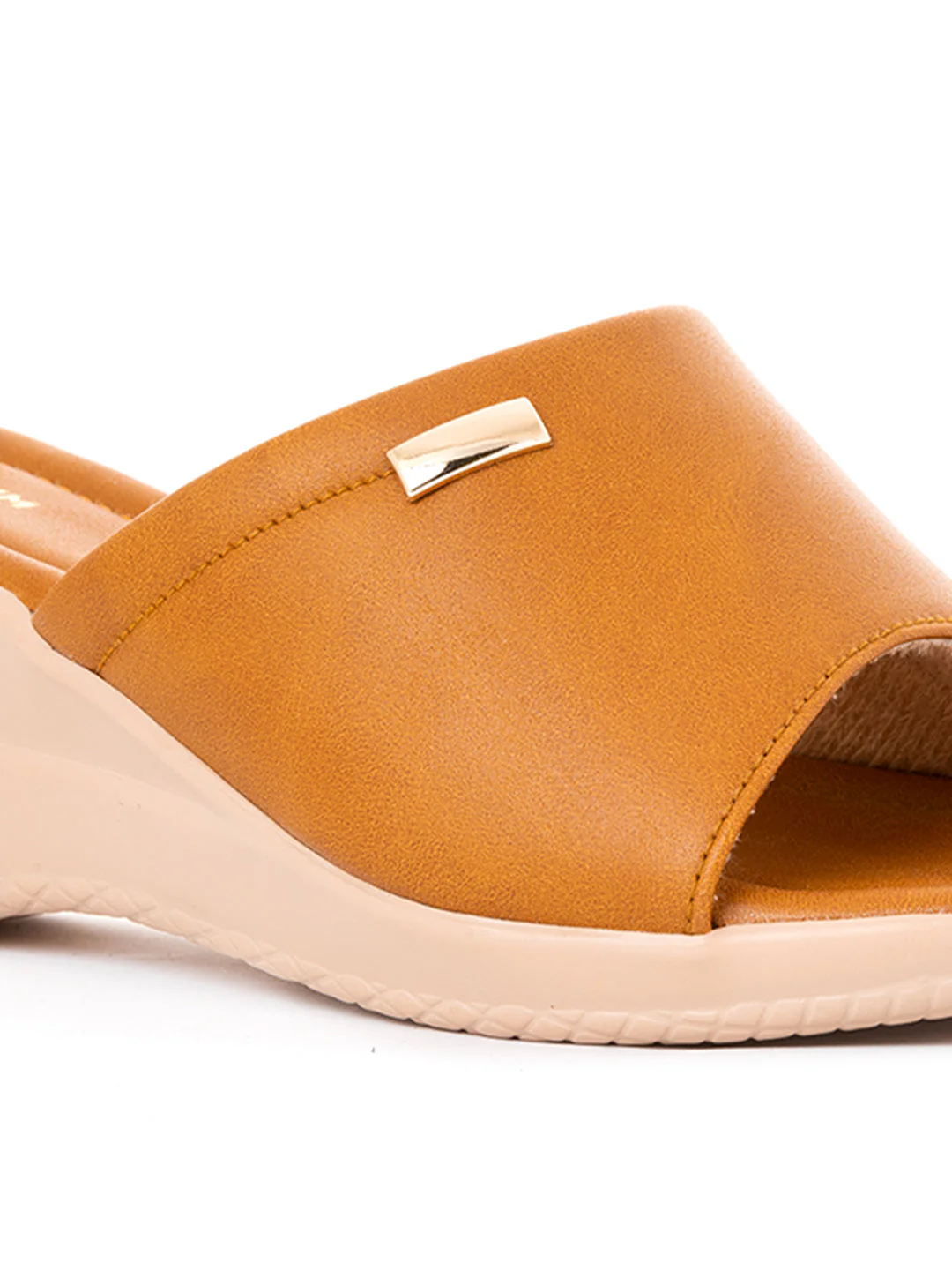 Khadim Wedge Heel Mule Slip On Sandal for Women - Image 7