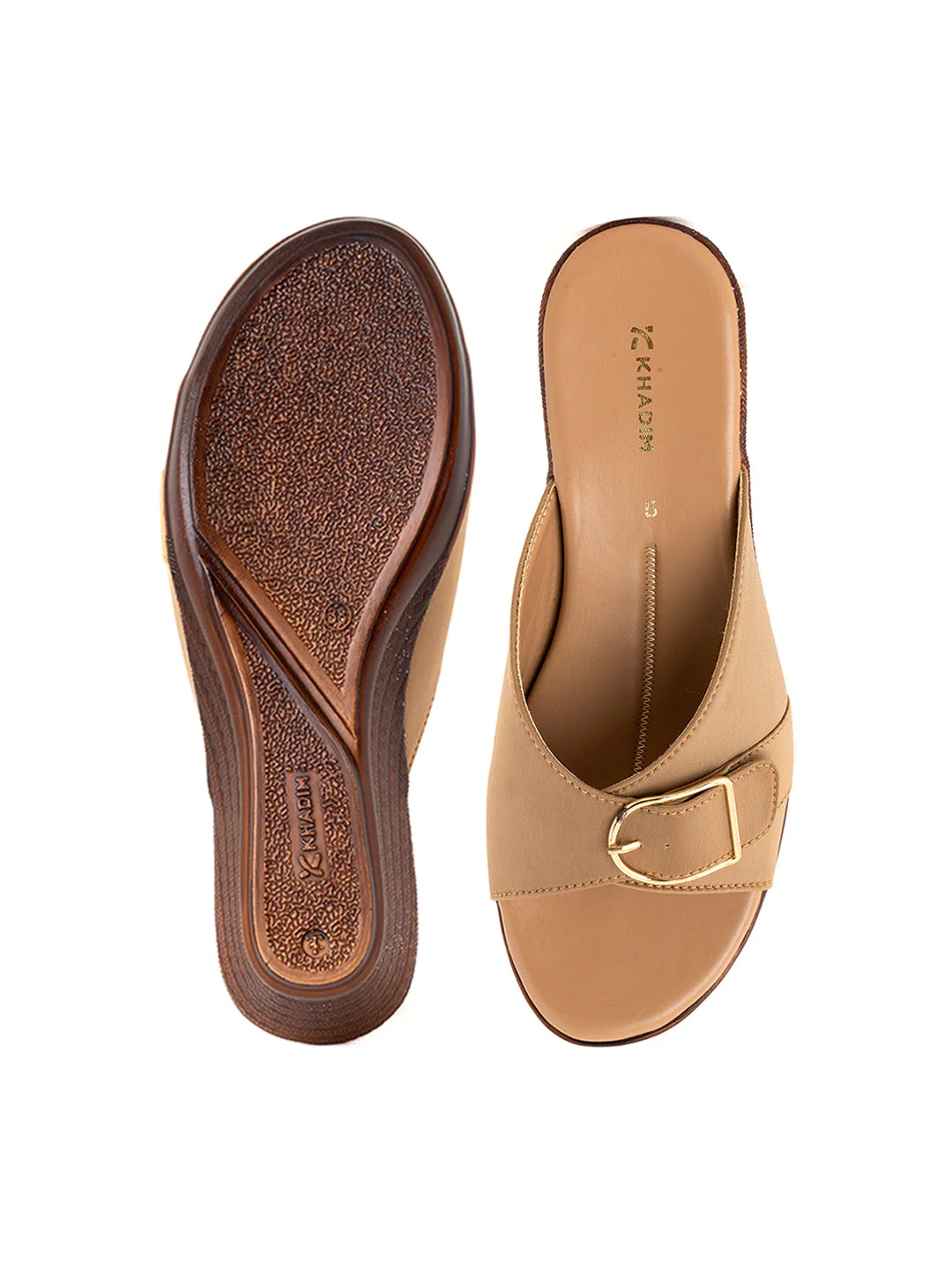 Khadim Wedge Heel Mule Slip On Sandal for Women - Image 11
