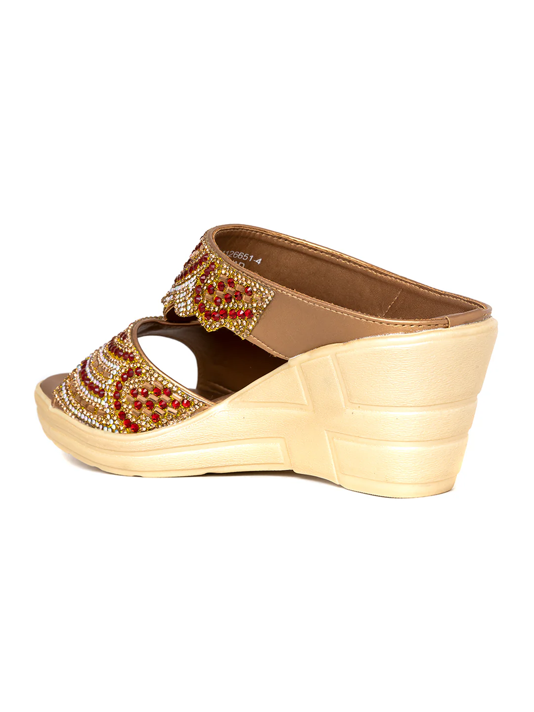 Khadim Wedge Heel Mule Slip On Sandal for Women - Image 2