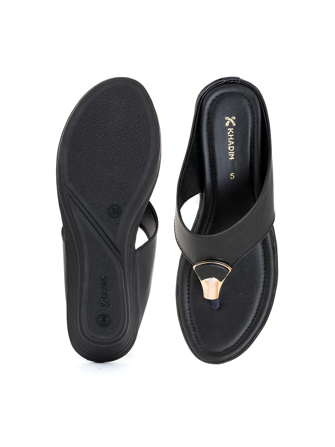 Khadim Wedge Heel Slip On Sandal for Women - Image 9