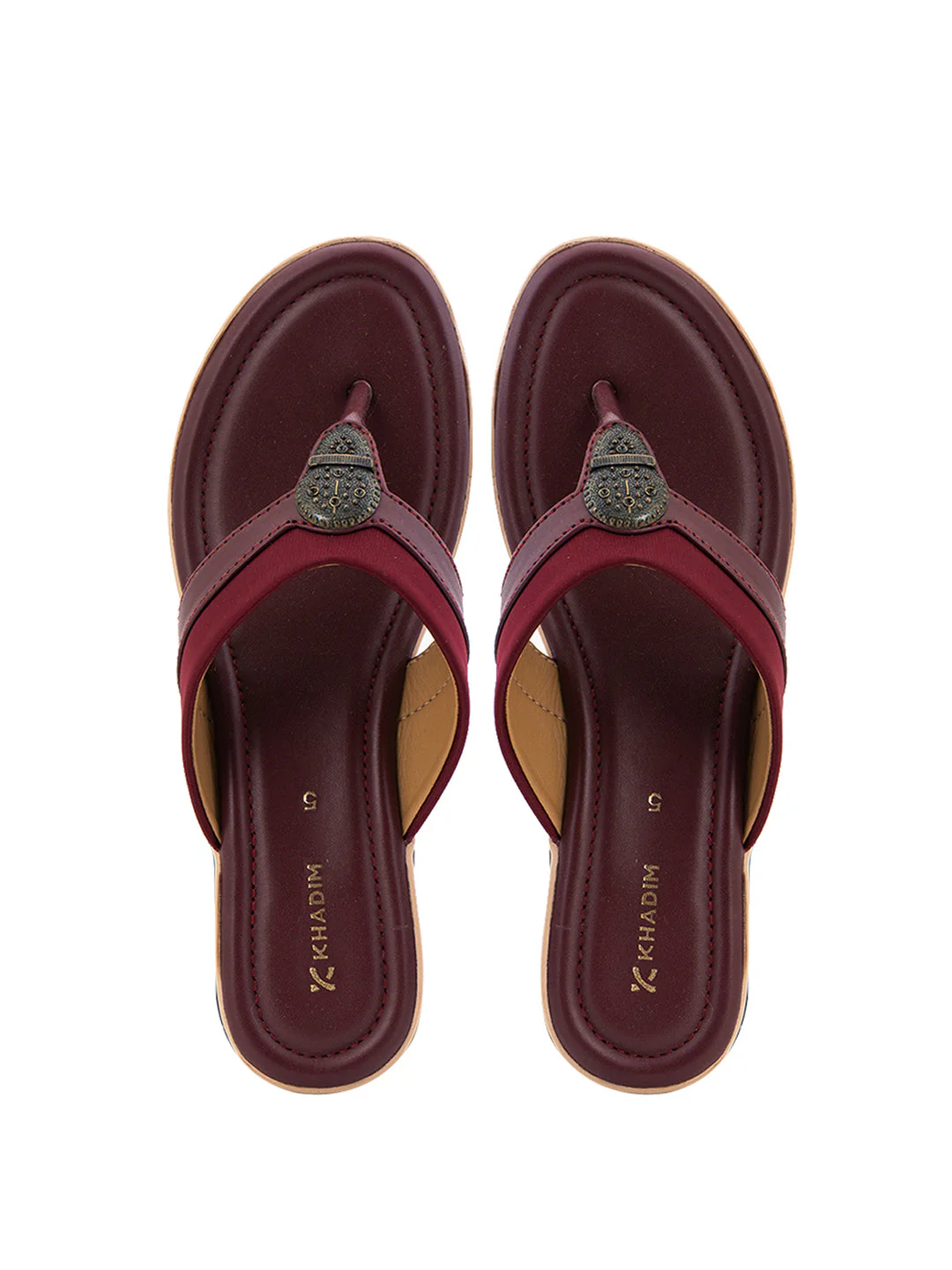 Khadim Wedge Heel Slip On Sandal for Women - Image 2