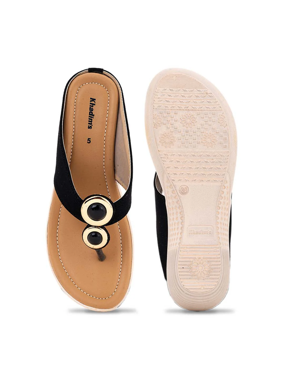Khadim Wedge Heel Slip On Sandal for Women - Image 10