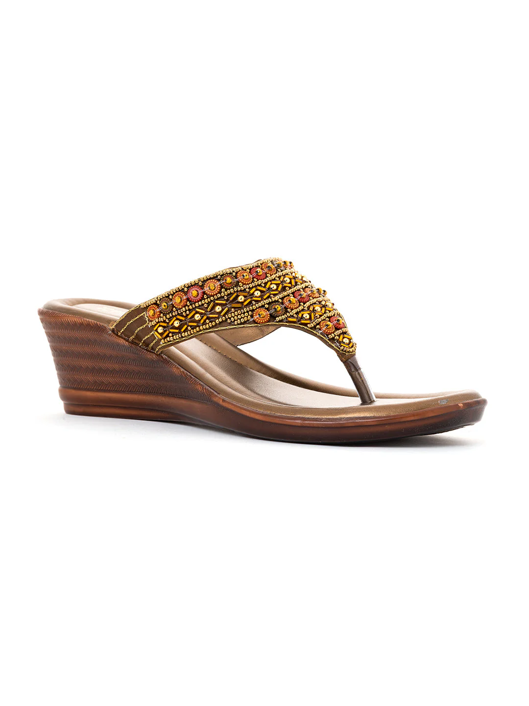 Khadim Wedge Heel Slip On Sandal for Women - Image 7