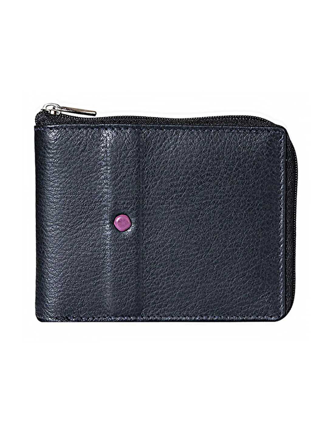 KHADIM Zip-Around Bi-Fold Leather Wallet for Men - Image 5