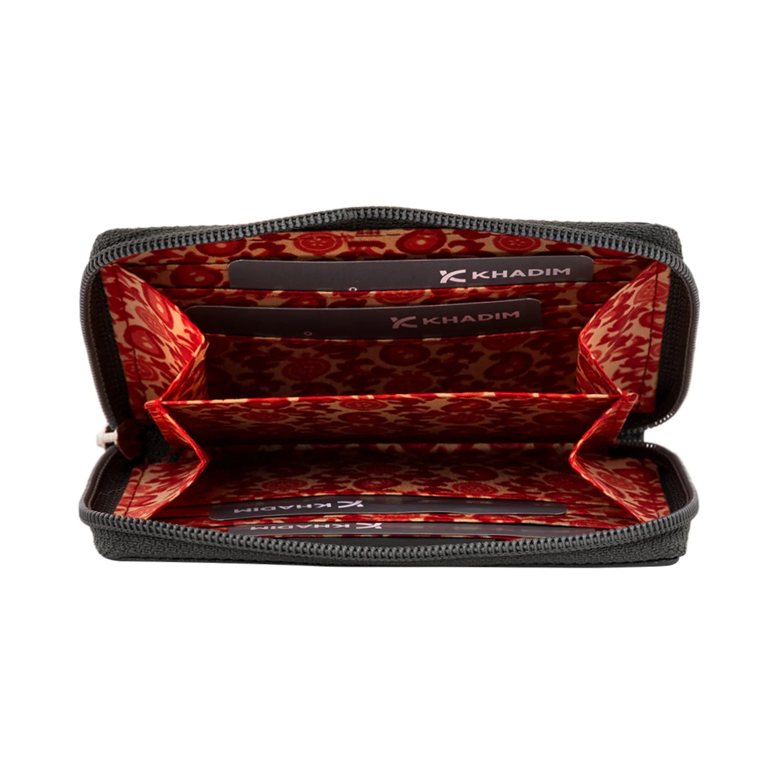 KHADIM Zip-Around Leather Wallet for Women - Image 11