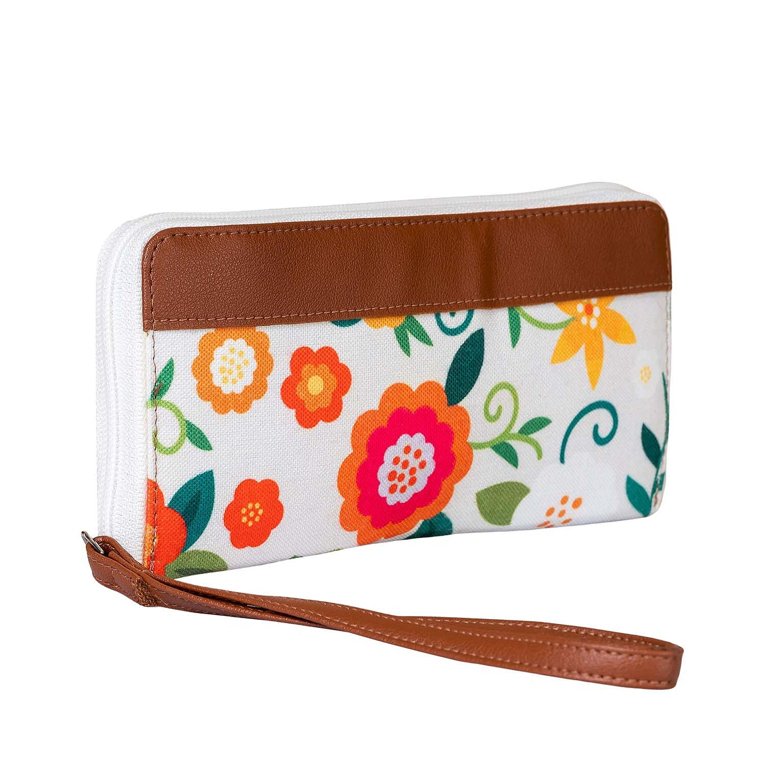 KHADIM Zip-Around Wallet Wristlet for Women - Image 3